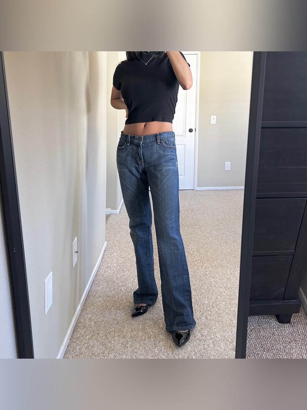 Citizens of Humanity Medium Wash Denim Blue Low Waisted Bootcut Women’s Jeans